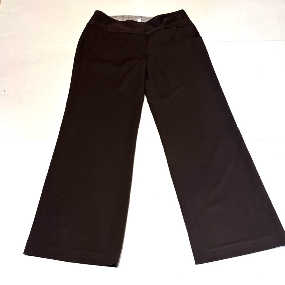 57. Cato Classic Brown Women's Wide-Leg  Dress Pants
